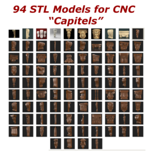 NEW! "Capitels and Corbels Collection" - 94 3d STL Models for CNC